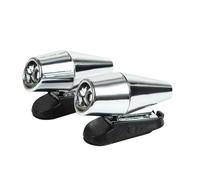 Répulsif Ultrasonique Pour Animaux,Sifflet À Vent Pour Voiture,Moto,Cerf,Iode,Sifflets Noirs,2 Pièces - Type B