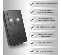 Répulsif Ultrasonique Pour Rats De Voiture,Compartiment Moteur,Entrepôt Intérieur,Répulsif À Rongeurs. Dissuasion De Rats Par Vagues Ultrasoniques Et Vibration.