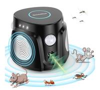 Répulsif Ultrasonique pour Souris,4 Modes Répulsif à ultrasons pour Souris, Intérieur Répulsif Électronique Insectes pour SourisMute,Ultrason Souriset Rats 360°,Simuler Les Vibrations sismiques