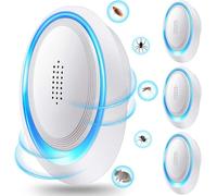 Répulsif Ultrasonique pour Souris 4 Pack,Anti-Rats,Silencieux,Non-Toxique, Efficace Contre Les Souris et Les Rats, sans Radiation Répulsif à Ultrasons Anti Rongeurs