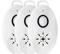 Répulsif Ultrasons Portable Anti-Moustique - Répulsif Electronique Anti Nuisible Anti-Tiques Anti-Parasites - Porte Clé - Pendentif Répulsif Anti-puces, Moustiques, Tiques (3 Pieces)