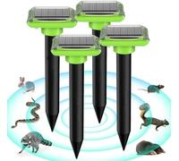 Répulsifs solaires Anti 2025-Taupes - Répulsif Contre Les Taupes - Répulsif Contre Les campagnols - Répulsif Solaire Contre Les Taupes - Répulsif à ultrasons 4 pièces
