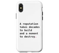 réputation, Motivation, état d'esprit, Concentration, Discipline Coque pour iPhone X/XS