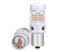 REPYL Ampoules LED Canbus S25 1156 BA15S P21W BAU15S 7507 PY21W T20 7440 W21W WY21W, clignotant jaune, feux de voiture, 2 pièces (Color : BAU15S PY21W 7507, Size : AMBER)