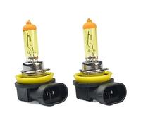 REPYL H11 Ampoules Halogènes Jaune 2PCS 12V 55W 3000K Quartz Verre Auto Lampes PGJ19-2 Voiture Antibrouillard