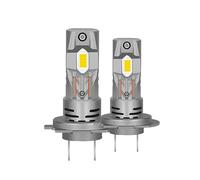 REPYL Turbo H7 LED Ampoules de phares de Voiture 50000LM 120W Mini Lampe Automatique 7535 CSP sans Fil Plug and Play 6000K Blanc 12V Turbo avec Ventilateur
