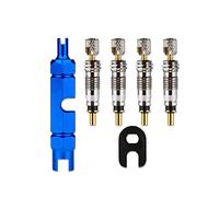 REQAG Kit de 4 pièces valve cuivre plastique, vélo camion moto réparation pneu