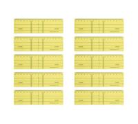 Réquerres en plastique - Aleph - FTT170162-10 - Lot de 10 - 17cm - Jaune