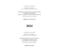 Request Relating to the Return of Property Confiscated in Criminal Proceedings (Equatorial Guinea V. France): Order of 28 May 2024