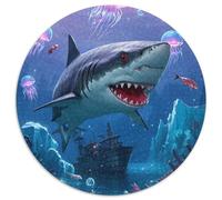 Requin 1000 Piece Jigsaw Puzzle for Adults Family Challenge Toys Stress Relief Puzzle Cultivate The Spirit of Teamwork for Men, Women, Elders, Seniors 1000pcs (67.5x67.5cm)