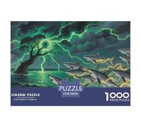Requin 1000 Pièce Puzzle Jeu De Famille Créatif Jigsaw Puzzle Jeu De Défi Unique pour Adultes Et Enfants 38x26cm/1000pcs