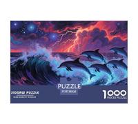 Requin 1000 Pièce Puzzle Jeu Éduchatif Classique Jigsaw Puzzles Belle Décoration Puzzle pour Cadeaux De Voyage, Présent 38x26cm/1000pcs