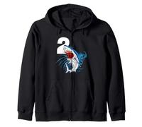 Requin 2ème Anniversaire Animal de l'océan thème fête Enfant 2 Ans Sweat à Capuche