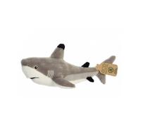 Aurora World Peluche Requin Eco Nation 35017 à pointe noire – 38,1 cm – blanche et grise