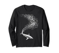 Requin Animal Amant océan Cool Motif Illustration Graphique Art Manche Longue