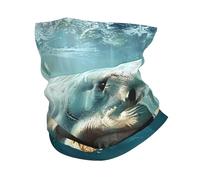 Requin, Animal Marin, Monde sous-Marin, Monde Nautique, Océan Unisexe Bandana Respirant Cache Cou Coupe-Vent Bandeau pour Pêche Cyclisme Été Sport