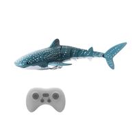 Requin avec télécommande : requin RC en mouvement réaliste | Ope | Jouet de requin simulation | Chargé par USB | Le grand requin simulation 2,4 G télécommandé pour la piscine