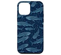 Requin Baleine Bleu foncé Marine Coque pour iPhone 12 Mini