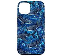 Requin Baleine Bleu foncé Marine Coque pour iPhone 13