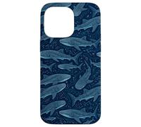 Requin Baleine Bleu foncé Marine Coque pour iPhone 14 Pro Max