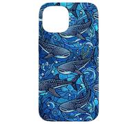 Requin Baleine Bleu foncé Marine Coque pour iPhone 15