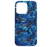 Requin Baleine Bleu foncé Marine Coque pour iPhone 15 Pro Max
