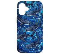 Requin Baleine Bleu foncé Marine Coque pour iPhone 16