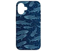 Requin Baleine Bleu foncé Marine Coque pour iPhone 16