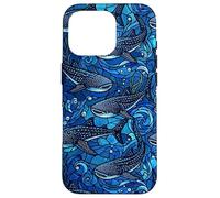 Requin Baleine Bleu foncé Marine Coque pour iPhone 16 Pro