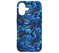 Requin Baleine Bleu foncé Marine Coque pour iPhone 17