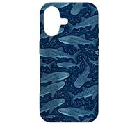 Requin Baleine Bleu foncé Marine Coque pour iPhone 17