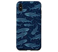 Requin Baleine Bleu foncé Marine Coque pour iPhone XS Max
