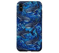 Requin Baleine Bleu foncé Marine Coque pour iPhone XS Max