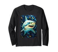 Requin Blanc Post-impressionniste Manche Longue