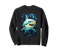 Requin Blanc Post-impressionniste Sweatshirt