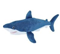 Wild Republic Peluche Requin câlin Junior Mini Mako 20 cm Bleu/Blanc Rembourrage recyclé