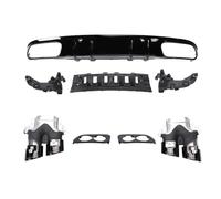 Requin Chocs Arrière Voiture Diffuseur arrière avec Embout de Tuyau d'échappement Look AMG berline coupé pour Benz W205 C205 S205 A205 2015 - 2021 C63 C43(H)