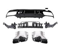 Requin Chocs Arrière Voiture Diffuseur arrière avec Embout de Tuyau d'échappement Look AMG berline coupé pour Benz W205 C205 S205 A205 2015 - 2021 C63 C43(B)