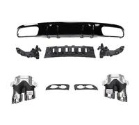 Requin Chocs Arrière Voiture Diffuseur arrière avec Embout de Tuyau d'échappement Look AMG berline coupé pour Benz W205 C205 S205 A205 2015 - 2021 C63 C43(G)