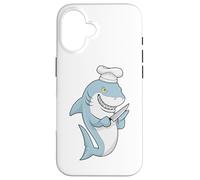 Requin Cuisiner Toque de chef Cuire Coque pour iPhone 16