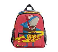 Requin De Dessin Animé De Surf Sac à Dos Enfant Sac d'École Maternelle Préscolaire Étudiant Scolaire Cartable pour Les d'Âge de La Âgés de 2 à 7 Ans Garçons Filles