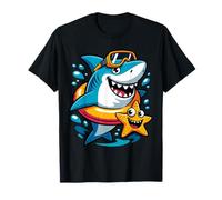 Requin Drôle avec Bouée et Masque de Plongée T-Shirt