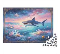 Requin Fantaisie Puzzle 1000 Pièces Coffret Puzzle 1000 Pièces Paysage Céleste Onirique Papier Puzzle pour Adultes Détente Cadeau Famille 52x38cm/1000pcs