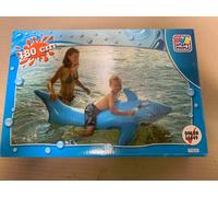 Requin gonflable + 2 poignées 180cm pour enfant piscine mer Happy People 77839