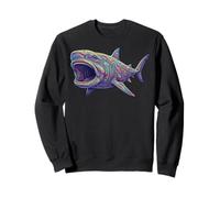 Requin Grande-Gueule Coloré Couleur Sweatshirt