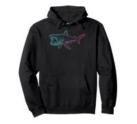 Requin Grande-Gueule Illustration Océan Sweat à Capuche