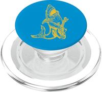 Requin jouant de la guitare drôle poisson guitariste cool rock musicien PopSockets PopGrip pour MagSafe