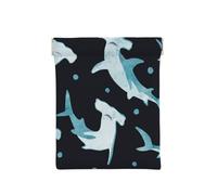 Requin Marteau Aquarelle, Sac de Rangement pour Femmes, Portefeuille supérieur à Presser, Petit Porte-Monnaie, Pochette de Changement