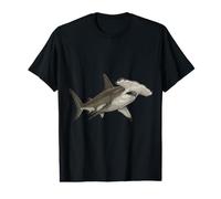 Requin-Marteau Illustration Océan Plongeur en Apnée Plongée T-Shirt Graphique avec Valeur