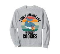 Requin Mignon rétro I Can't Imagine Life Without Cookies Sweatshirt